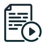 Executive, decision-ready summaries and audio briefings that highlight key takeaways and essential reading icon